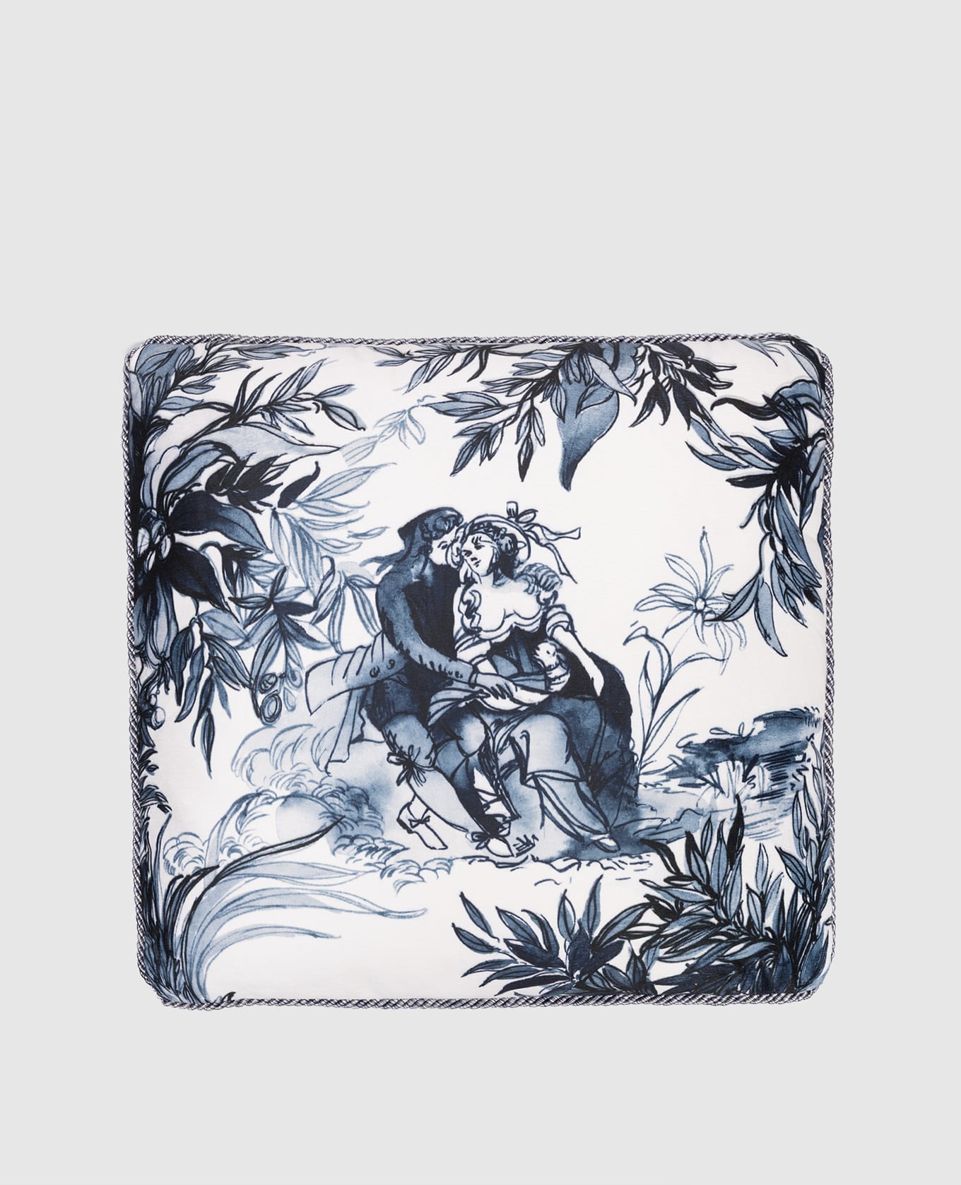 

Белая подушка Versailles с принтом, Белый, Подушки