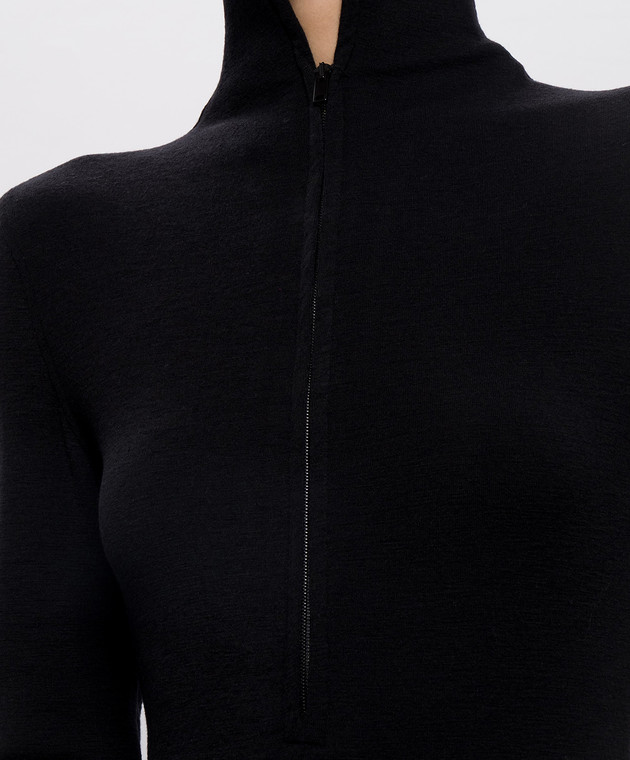 Thierry Mugler Чорна сукня з вовною COM1RO18151038 зображення 4