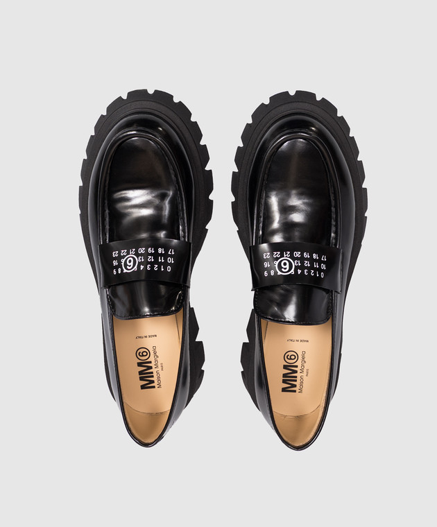 Maison Margiela MM6 Чорні шкіряні глянцеві лофери 839353135 зображення 4