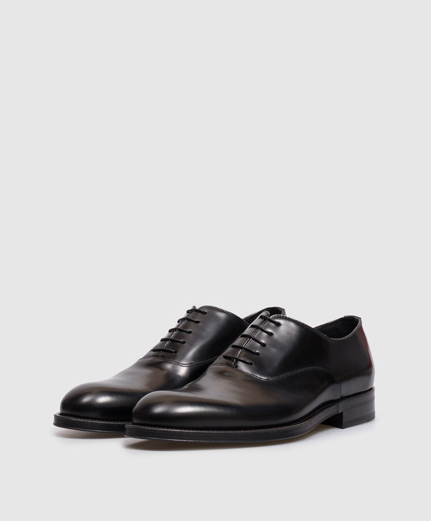Canali Черные кожаные оксфорды RA01347621547 изображение 2