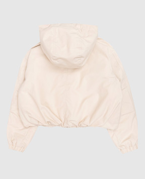 Moncler ENFANT Детская бежевая пуховая куртка Eucalyptus L19541A0002654ARP1214