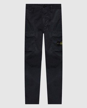 Stone Island Темно-синий карго с патчем логотипа L2S153100032S0A10