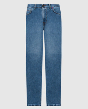ISAIA Синие джинсы с эффектом потертости PND005DJ125