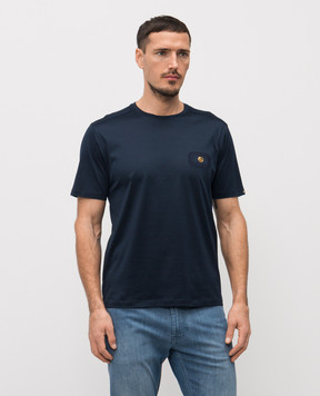 Stefano Ricci Синяя футболка с логотипом MNH6104960TE0001