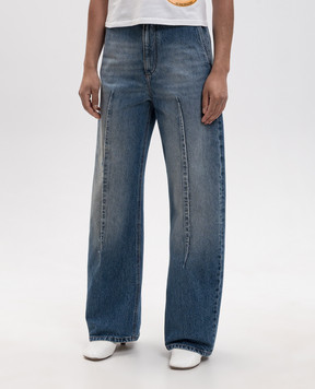 Maison Margiela MM6 Синие джинсы с эффектом потертости S52KA0567M30058