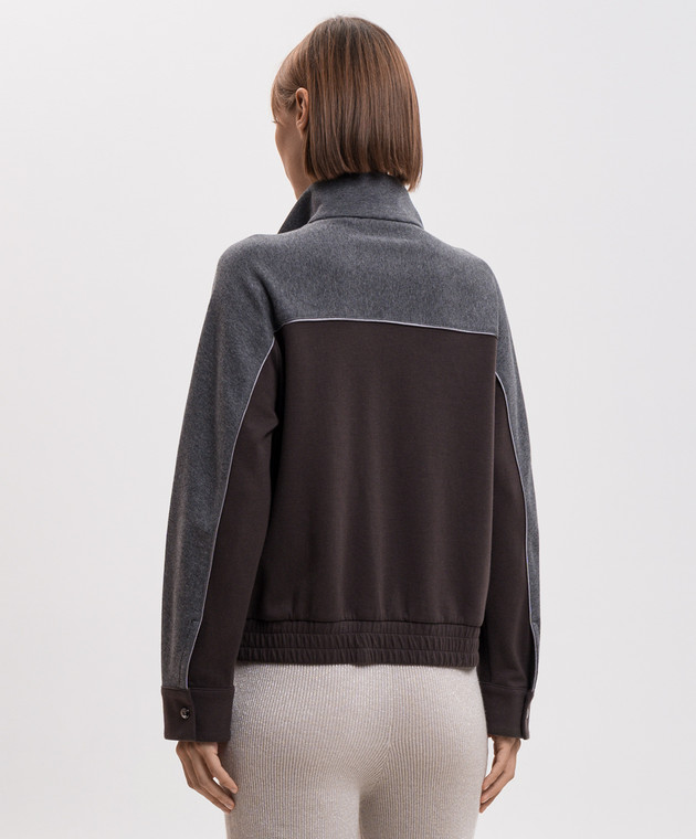 Peserico Коричневая спортивная куртка S12089J0B0081 изображение 3