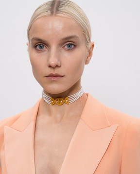 Lynyer Чокер Ravi Hemisphere с жемчужинами LYNHMRVPRLNCK