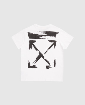 Off-White Детская футболка с принтом логотипа 44BAA002S26J006