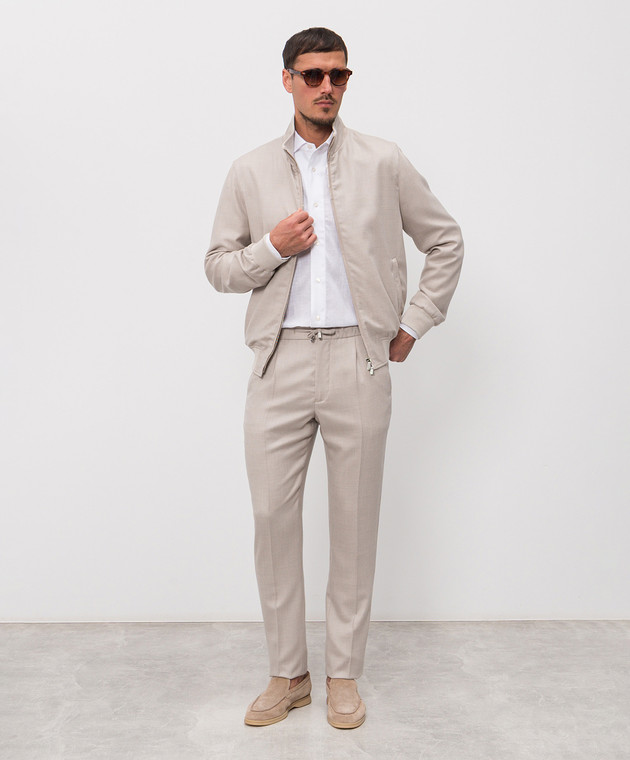 Enrico Mandelli Белая рубашка из льна CUBANA5701 изображение 2