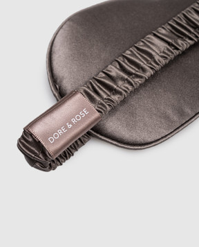 Dore & Rose Серая маска для сна из шелка PREMIUMSILKSLEEPMASK