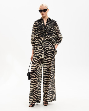 Ermanno Scervino Life Штани в анімалістичний принт D484P700YAJ