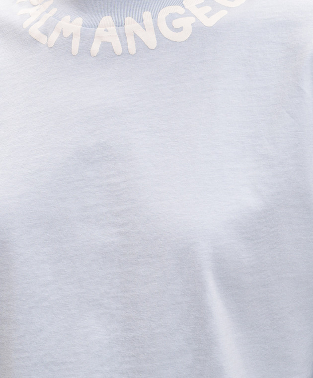 Palm Angels Голубая футболка PWAA079S26JER005 изображение 5