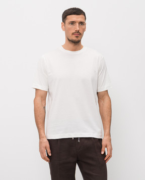 Cashmere&Whiskey Белая футболка из хлопка TS6452360729