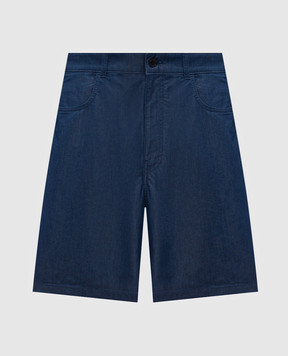 Givenchy Сині шорти з принтом логотипа BM51PE517D