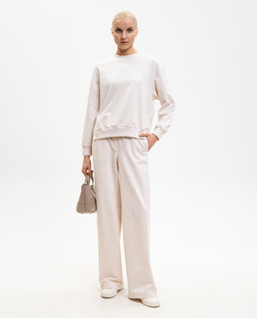 Peserico Бежевые меланжевые спортивные штаны A04590J02379E