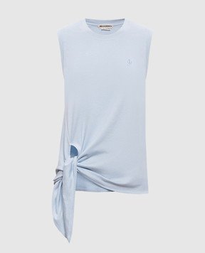 JW Anderson Голубой топ в полоску JO0284PG1943