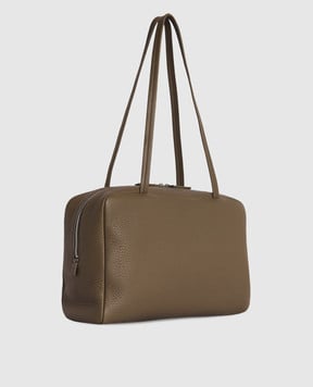 The Row Коричнева шкіряна сумка-тоут Astra W1725L129