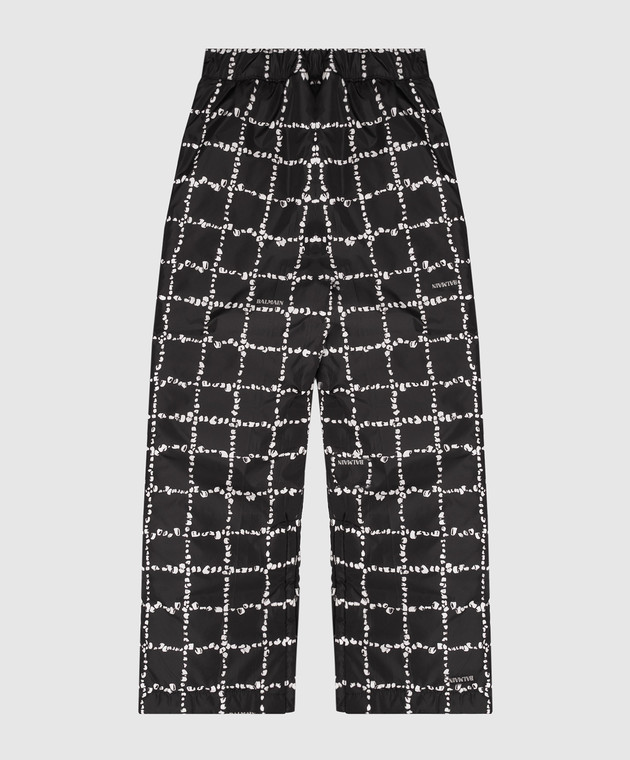 Balmain Детские черные горнолыжные штаны BZ6C10N044712 изображение 2