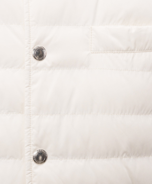 Brunello Cucinelli Пуховой жилет цвета айвори MV4081711 изображение 5