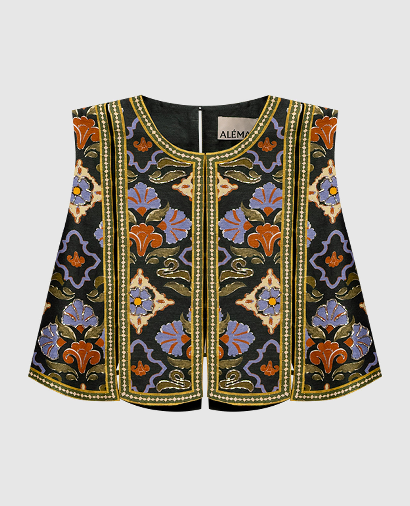 Зелений топ Oasira з розрізами