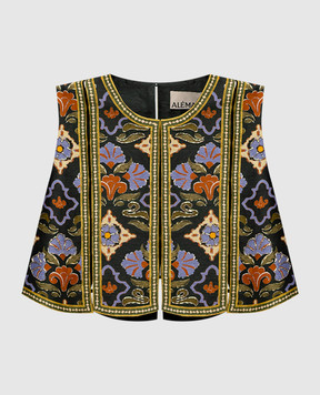 Alemais Зелений топ Oasira з розрізами 6490T