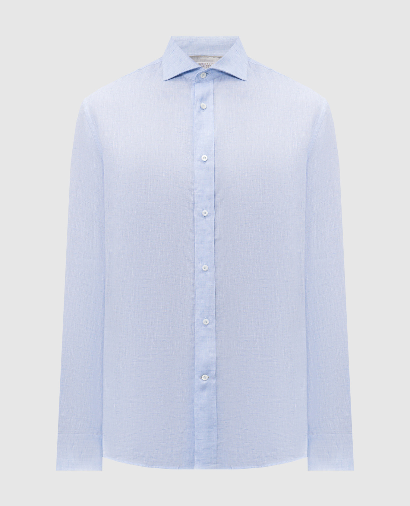 

Голубая рубашка из льна, Голубой, Рубашки