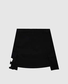 Off-White Дитяча чорна спідниця-карго 44GCY001F26F001