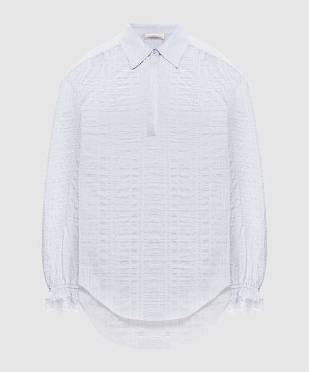 Twinset Блакитна блуза в смужку 262TP2621