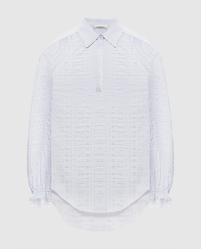 Twinset Голубая блуза в полоску 262TP2621