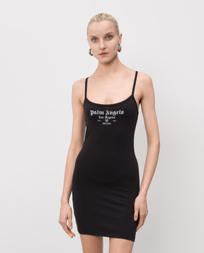 Palm Angels Чорна сукня міні Milan LA PWDH009S26JER001