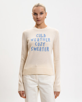 Max & Co Жовтий светр FONTANA з вовни та кашеміру MCLFONTANA