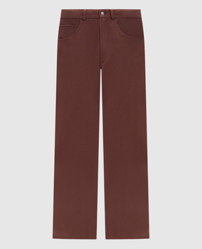 Maison Margiela MM6 Коричневые брюки S52KA0581M25025