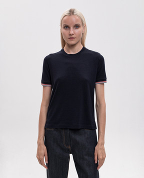 Thom Browne Синяя футболка из шерсти FJS232AJ0301