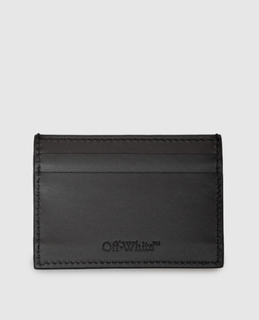 Off-White Черный кожаный картхолдер Goofy OWMND04F26LT01