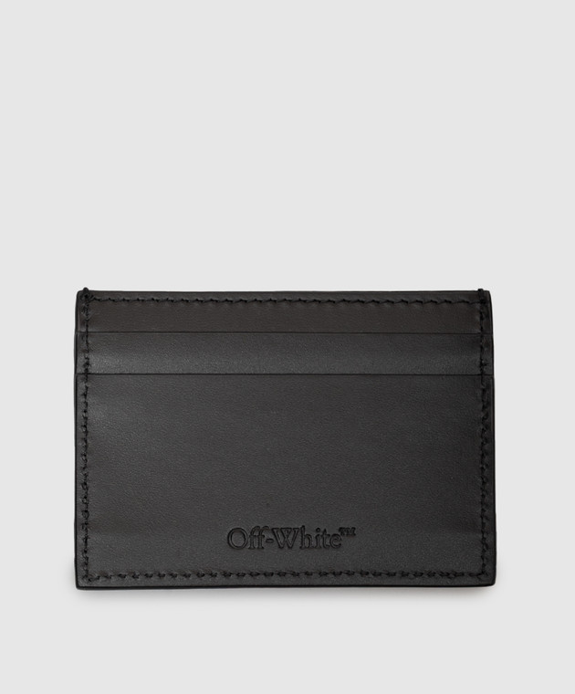 Off-White Черный кожаный картхолдер Goofy OWMND04F26LT01 изображение 2