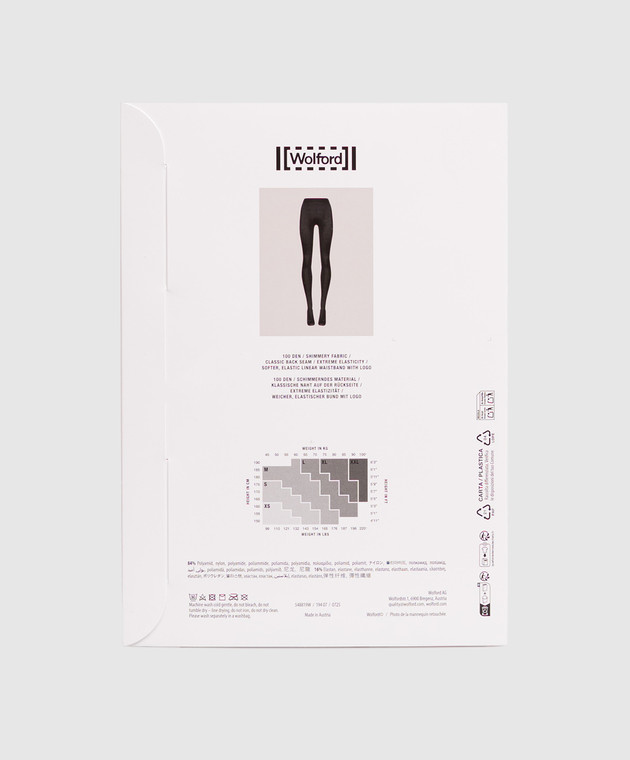 Wolford Черные колготки 100 den 19407 изображение 2