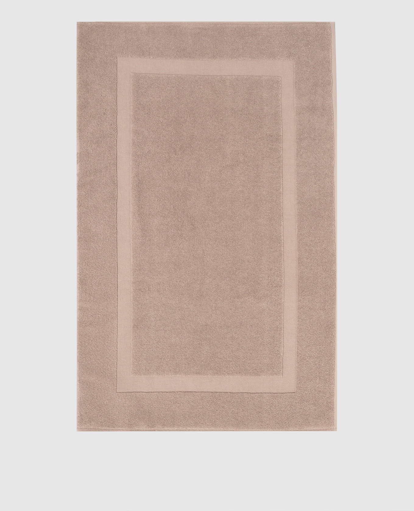 Коричневый махровый коврик для ванной комнаты Brighton