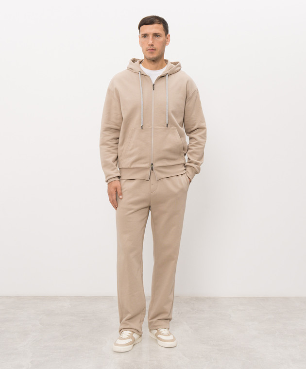 Peserico Бежевая утепленная спортивная куртка R57009J0DK00088 изображение 2