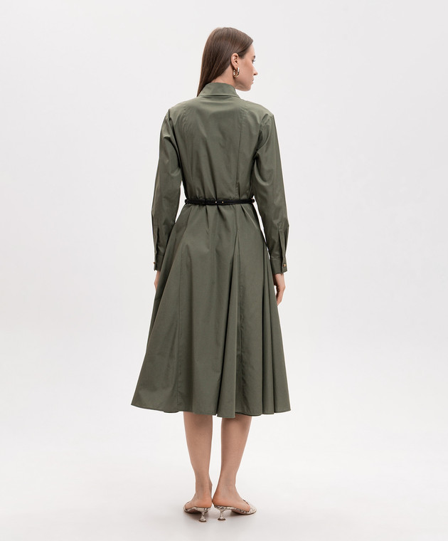 Max Mara Зеленое платье-рубашка MSTAFFETTO MSTAFFETTO изображение 3