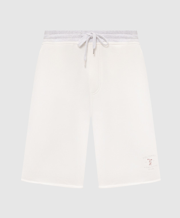 Brunello Cucinelli Белые шорты с вышивкой MM8263389G