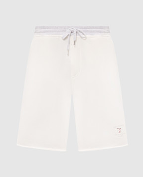 Brunello Cucinelli Білі шорти з вишивкою MM8263389G