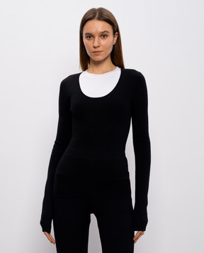 Toteme Чорний джемпер з вовни 254WRT0571YA0128