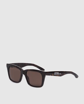 Balenciaga Коричневые солнцезащитные очки Soho Square XL 847030T0039