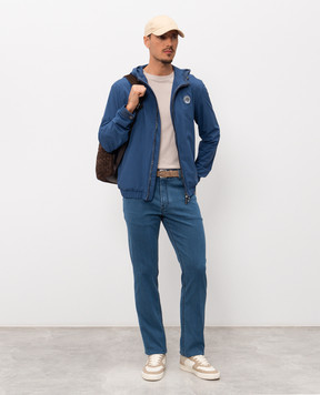 Stefano Ricci Синяя ветровка M6J6100040PL001H