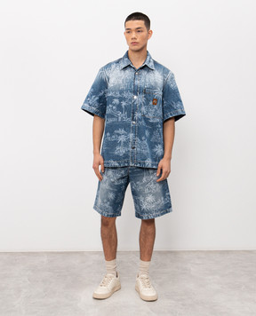 AMIRI Сині джинсові шорти CHATEAU PALMS AMBMSO1049