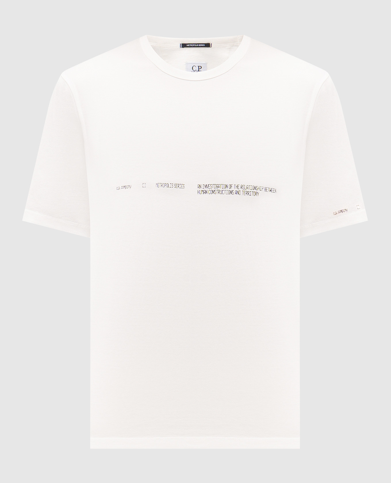 Белая футболка с принтом