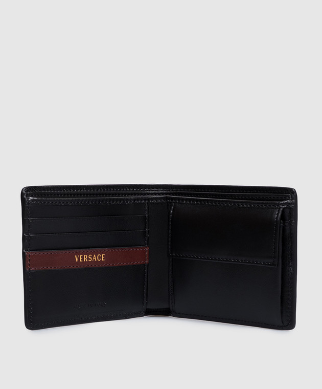 Versace Чорне шкіряне портмоне Severe DPU67371A18568 зображення 3