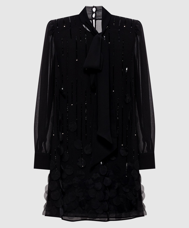 Twinset Черное платье мини 262AT2030