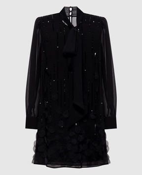 Twinset Черное платье мини 262AT2030