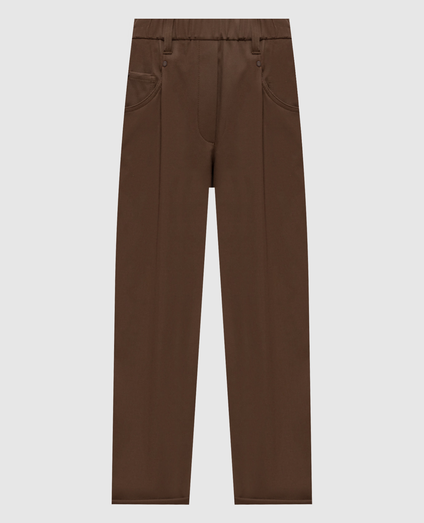 Коричневые джинсы